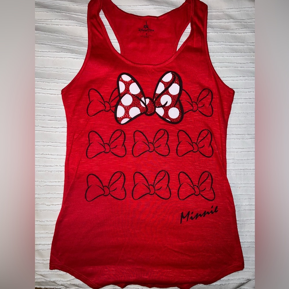 Disney Minnie Mouse bow tank top size small in good condition